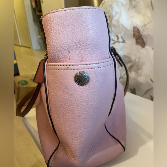 Coach Pink Pebble Purse - Picture 8 of 12
